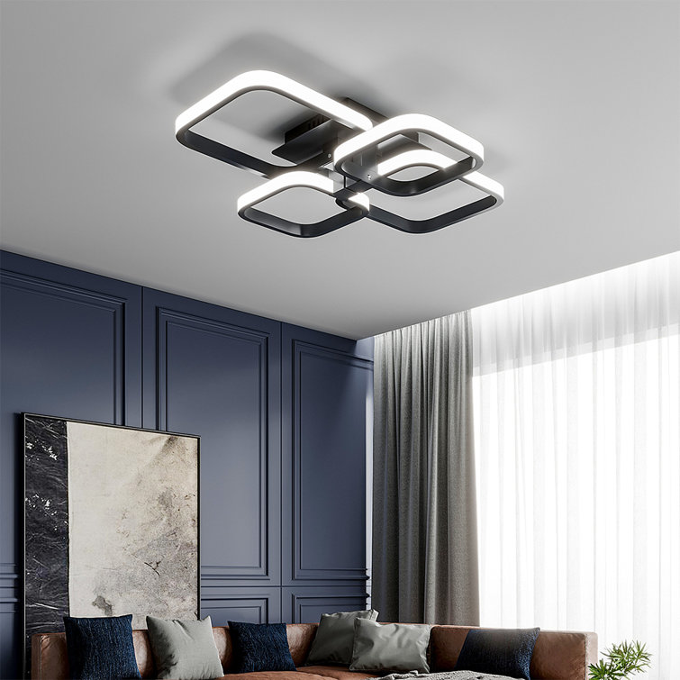 Ceiling Light 4 Light 60cm LED Semi Flush Mount Light